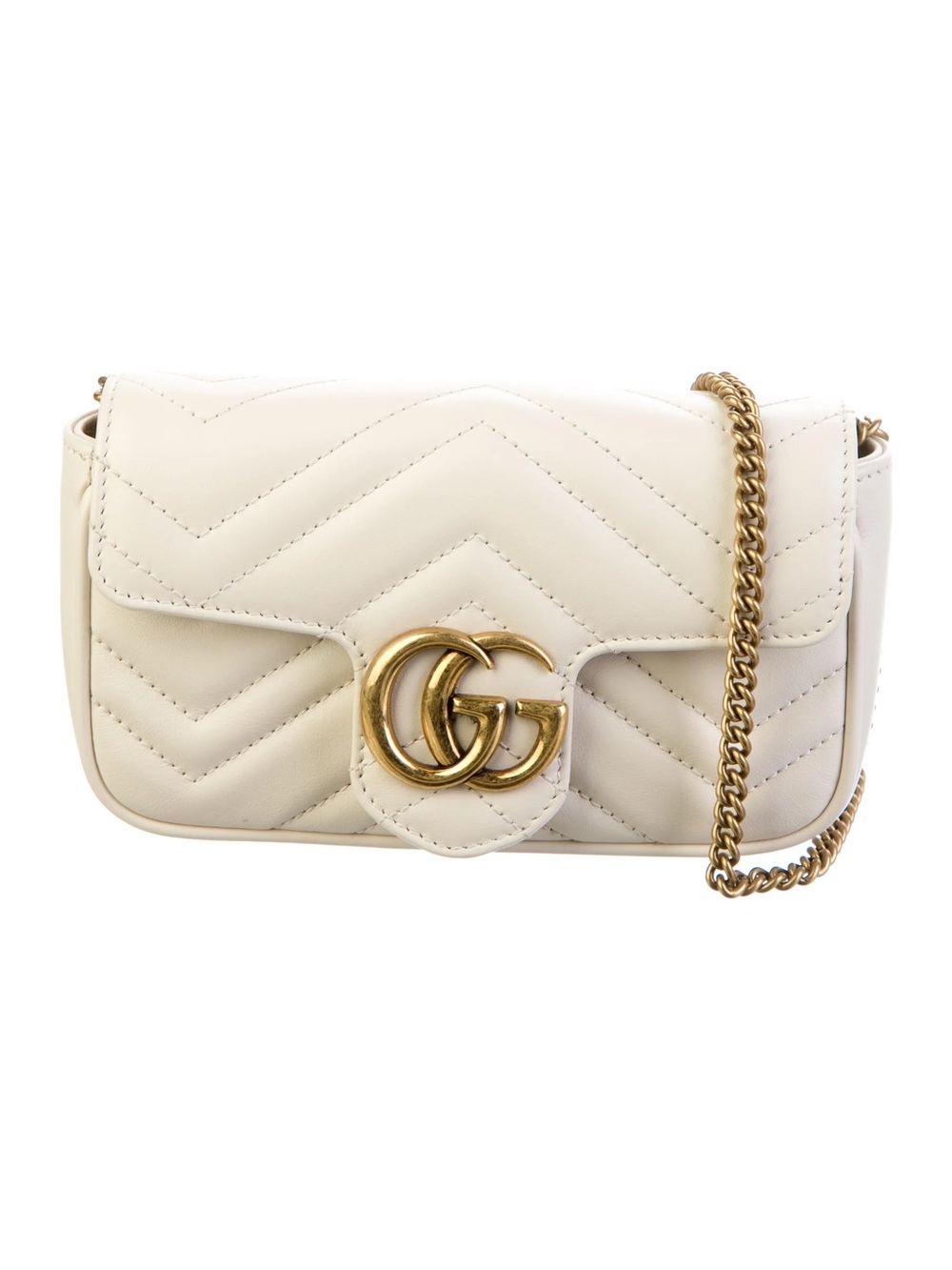 Gucci Super Mini GG Marmont Chain Bag